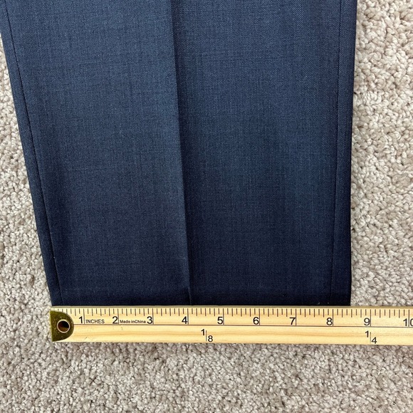 Chaps Pants Mens 38x29 Navy Blue Straight Leg Stretch Waistband Flat Front EUC - Picture 8 of 9